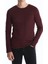 Erkek Bordo Slim Fit Bisiklet Yaka Penye Body Uzun Kol T-Shirt 1