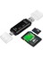 Otg Type C & Micro USB & USB 3in1 Kart Okuyucu Usb2.0 4