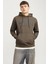 Jjecaleb Varsıty Sweat Hood Noos KAHVERENGİ12256521 1