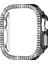 Apple Watch 49 mm Uyumlu Ultra / Ultra 2 Zarif Elmas Taşlı Önü Açık Koruma Kılıf 5