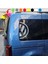Volkswagen Yarım Logo Yan Cam Sticker (2 Adet) 60 cm 4