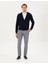 Erkek Açık Lacivert Slim Fit Kanvas Pantolon 50295952-Vr059 1