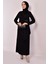 Kadın Giyim Abiye Moda Kemeri Taşlı Asimetrik Abiye Kalem Tesettür Elbise 2580 2