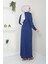 Kadın Giyim Abiye Moda Kemeri Taşlı Asimetrik Abiye Kalem Tesettür Elbise 2580 4