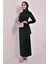 Kadın Giyim Abiye Moda Kemeri Taşlı Asimetrik Abiye Kalem Tesettür Elbise 2580 3