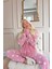 Hello Winter Desenli Kadın Peluş Pijama Takımı 4