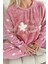 Hello Winter Desenli Kadın Peluş Pijama Takımı 5