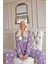 Hello Winter Desenli Kadın Peluş Pijama Takımı 4
