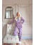 Hello Winter Desenli Kadın Peluş Pijama Takımı 5