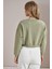 Kadın Olive Resort Paris Baskılı Üç Iplik Crop Sweatshirt 5