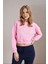 Kadın Şeker Pembe Resort Paris Baskılı Üç Iplik Crop Sweatshirt 1