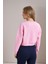 Kadın Şeker Pembe Resort Paris Baskılı Üç Iplik Crop Sweatshirt 5