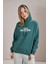 Kadın Nefti Kind Reminder Baskılı Üç Iplik Kanguru Cepli Sweatshirt 3