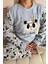 Life Panda Desenli Kadın Peluş Pijama Takımı 6