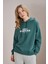 Kadın Nefti Kind Reminder Baskılı Üç Iplik Kanguru Cepli Sweatshirt 2