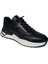 1003 Deri Kauçuk Erkek Spor Ayakkabı Siyah 41 1
