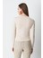 Bisiklet Yaka Uzun Kol 2'li Basic T-Shirt 955 Gri/bej 4