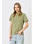 Bisiklet Yaka Kısa Kol 2'li Basic T-Shirt 960 Kahverengi/haki 2