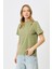 Bisiklet Yaka Kısa Kol 2'li Basic T-Shirt 960 Kahverengi/haki 4
