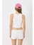 Kadın Halter Yaka Fitilli Esnek Crop Atlet 925 Ekru 3
