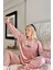 Pudra Enjoy Exclusive Kadife Kadın Pijama Takımı 4