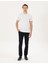 Erkek Lacivert Slim Fit Çizgili Kanvas Pantolon 50295931-VR033 1