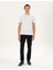 Erkek Lacivert Slim Fit Çizgili Kanvas Pantolon 50295931-VR033 3