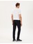 Erkek Lacivert Slim Fit Çizgili Kanvas Pantolon 50295931-VR033 4