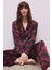 Nissa Desenli Saten Uzun Pijama Takım 3