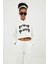 Kadın Ekru Kapüşonlu Heaven Yazılı Sweatshirt Eşofman Altı Takım 2