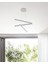 Trillizo (Gri Kasa, Beyaz Işık) Ledli Modern Sarkıt Linear LED Avize Salon Mutfak Oturma Odası Yatak Odası Antre Hol LED 2
