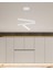 Trillizo (Beyaz Kasa, Sarı Işık) Ledli Modern Sarkıt Linear LED Avize Salon Mutfak Oturma Odası Yatak Odası Antre Hol LED 2