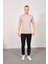 Erkek Bisiklet Yaka 2'li Regular Fit Basic T-Shirt 990 Gri/siyah 3