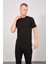 Erkek Bisiklet Yaka 2'li Regular Fit Basic T-Shirt 990 Gri/siyah 4