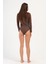 Kadın Yakalı Çıtçıtlı Termal Body 405155 / 409004 Kahverengi 3