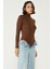 Kadın Yakalı Çıtçıtlı Termal Body 405155 / 409004 Kahverengi 4