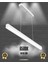 Magro 120CM (Beyaz Kasa, Beyaz Işık) Ledli Modern Sarkıt Linear LED Avize Salon Mutfak Oturma Odası Yatak Odası Antre Hol Ofis LED 1
