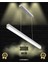 Magro 120CM (Gri Kasa, Sarı Işık) Ledli Modern Sarkıt Linear LED Avize Salon Mutfak Oturma Odası Yatak Odası Antre Hol Ofis LED 1