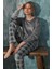 Gri Sundays Desenli Exclusive Kadife Kız Çocuk Pijama Takımı 2