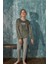 Yeşil Awesome Desenli Exclusive Kadife Kız Çocuk Pijama Takımı 3