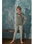 Yeşil Awesome Desenli Exclusive Kadife Kız Çocuk Pijama Takımı 4