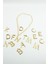 Gold Zincir M Harf Kolye M Harfi 3
