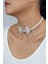 Zirkon Taşlı Cam Inci Choker Kolye 3