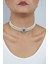 Kristal Taşlı Inci Choker Kolye 3