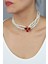 Kırmızı Inci Choker Kolye 1