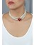 Kırmızı Inci Choker Kolye 2