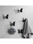 Kelebek Desenli Metal Askılık - Dekoratif Metal Elbise Askısı - Banyo Havlu Bornoz Askısı - Portmanto Askısı 1