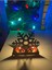 Dekoratif 3'lü Set Noel Baba Çam Ağacı Yılbaşı Temalı Tealight Mumluk Obje 3
