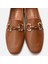 01AYH293550A370 HAKIKI Deri Taba Kadın Loafer 5