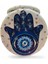 Cep Çanta Makyaj Aynası - Şık Desenli - Taşlı - Çift Taraflı - Yuvarlak 7 cm 2